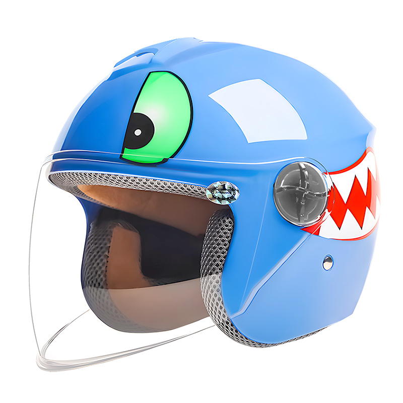 701 Casco abierto infantil ABS con diseño de dibujos animados para motocross