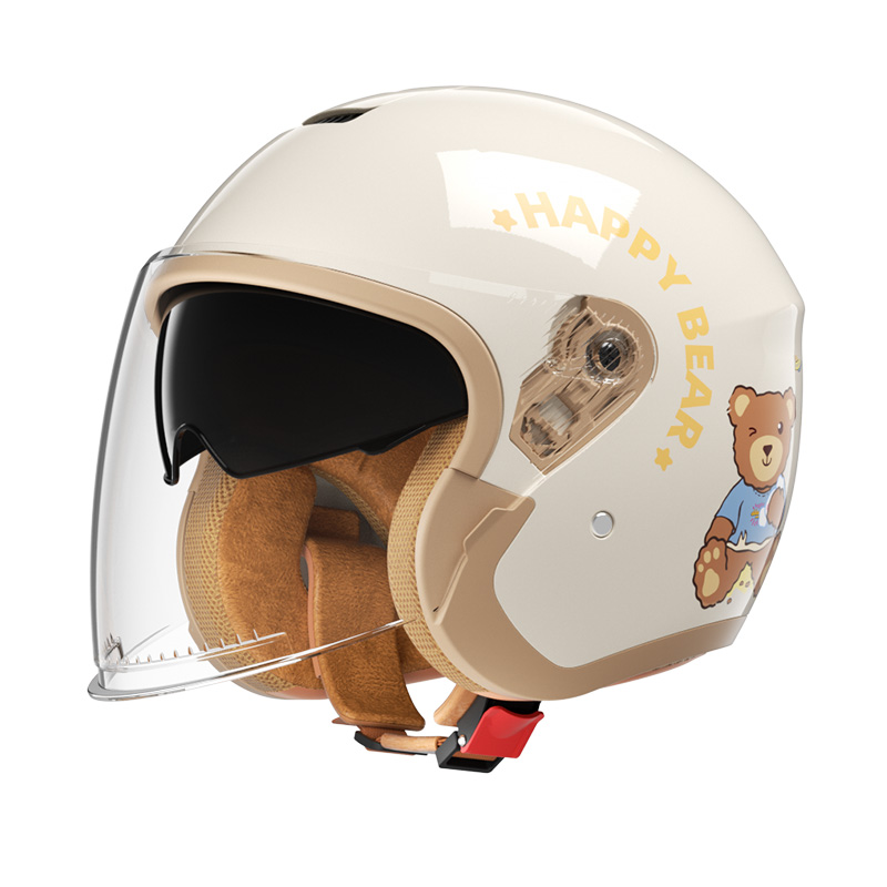 Casco abierto B08 con doble visor para motocicleta de motocross para conducción urbana