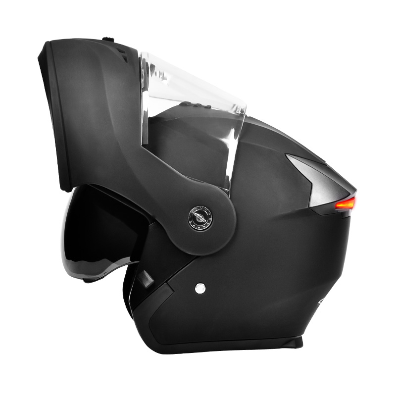Casco modular 107 con doble visor y luz trasera LED de seguridad