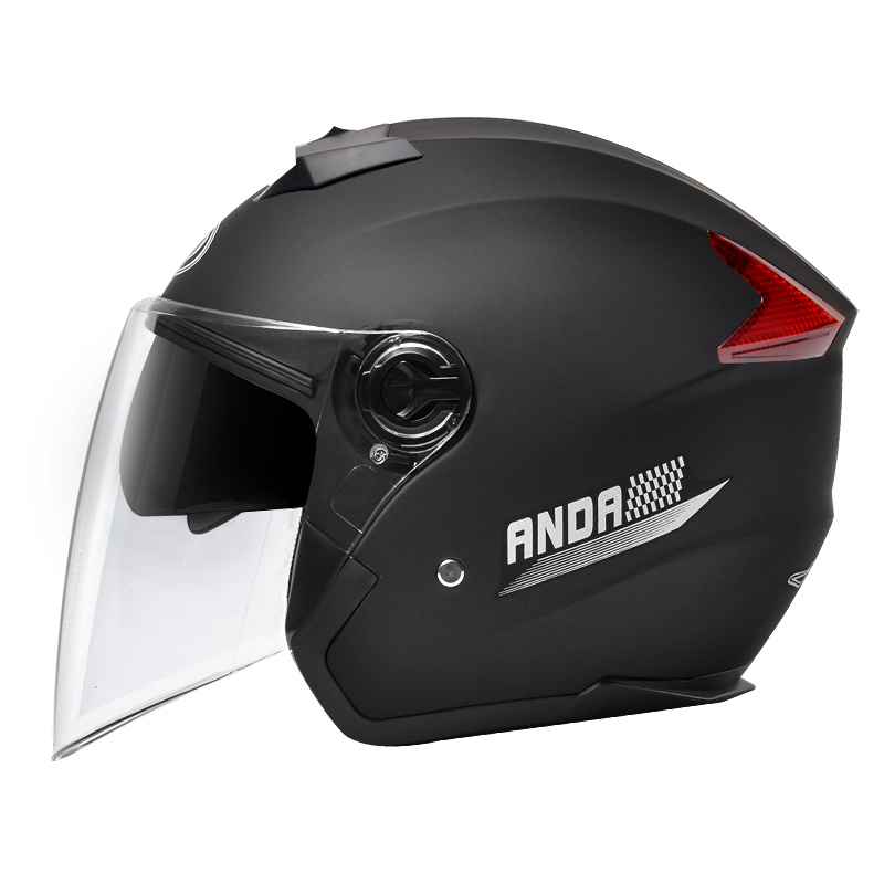 Casco abierto 719 con doble visor para motocicleta de motocross