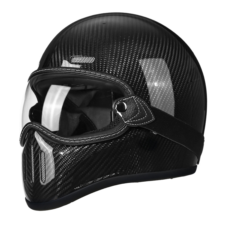 Casco integral MT801 de fibra de carbono para motocicleta de motocross