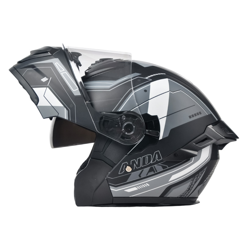 Casco modular 102 con doble visor para motocicleta de motocross