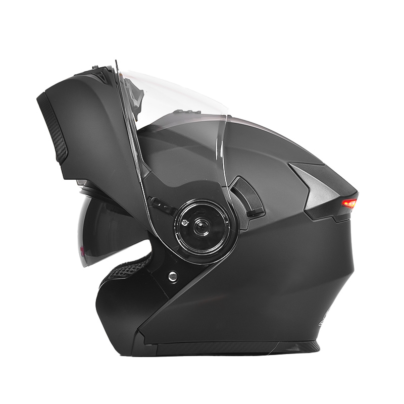 Casco modular 108 con luz trasera LED de seguridad y certificación DOT