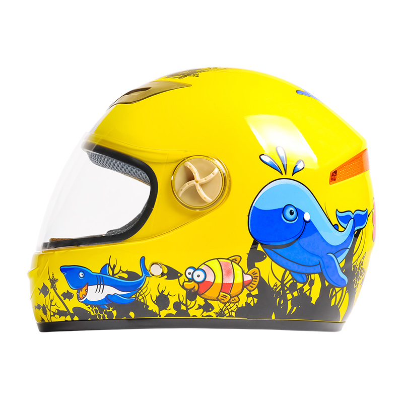 Casco de moto ABS 501 para niños, casco de motocross con dibujos animados