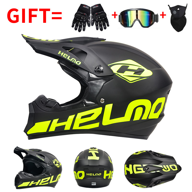 116 Casco todoterreno para bicicleta de montaña Casco de motocicleta DOT