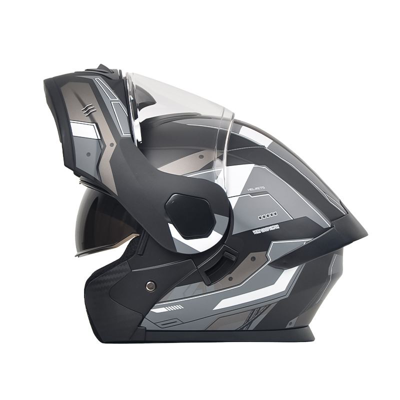 NB800 DOT estándar Flip Up casco de motocicleta viseras dobles casco de motocrós