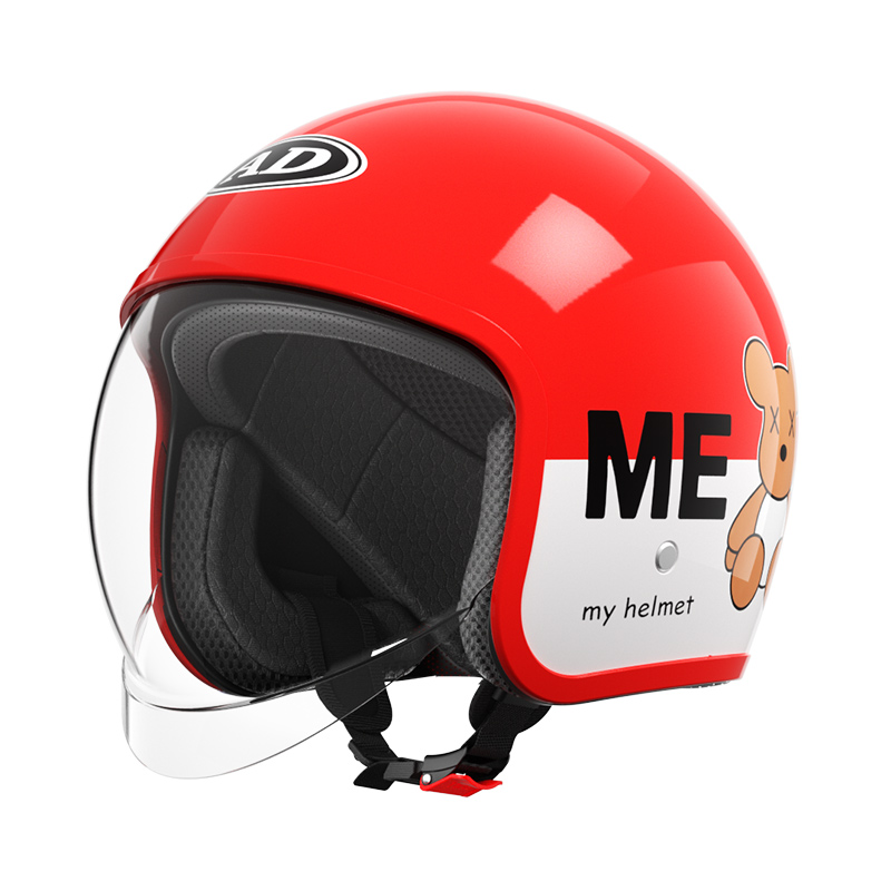 FG06 Casco abierto retro infantil ABS para motocicleta de montaña y todoterreno