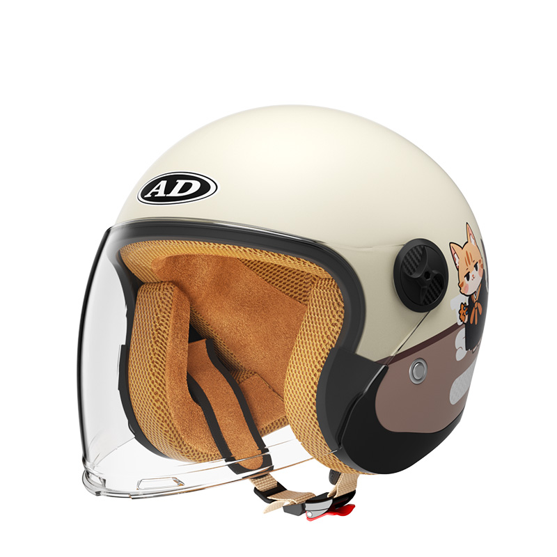 707 Casco abierto retro infantil ABS para motocicleta de motocross